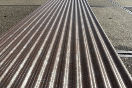 Nieuw golfplaten Corten-Look!