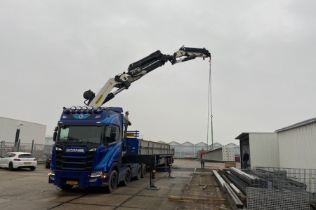 Project platdak constructie 17m laden